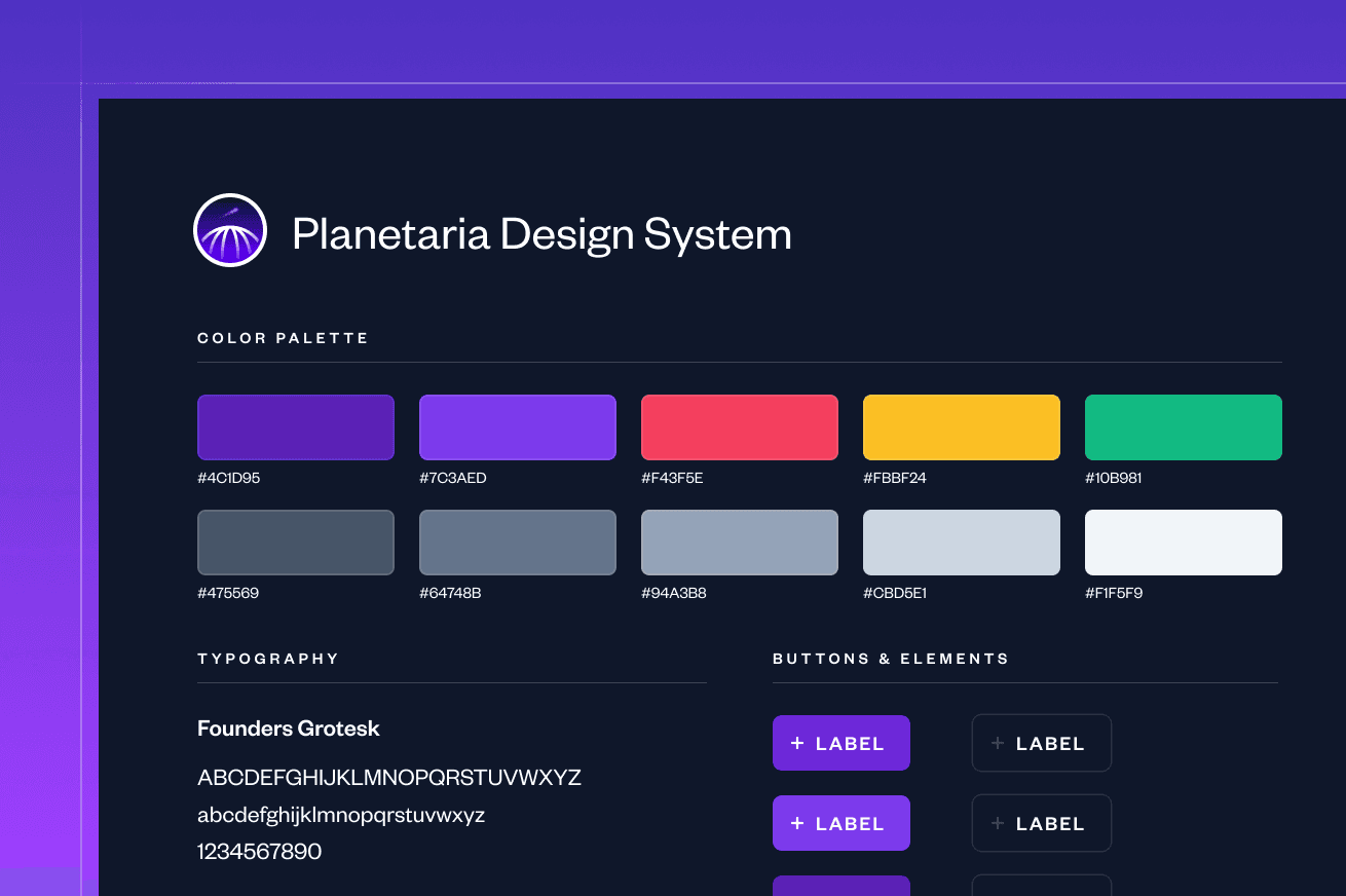 Planetaria Tasarım Sistemi